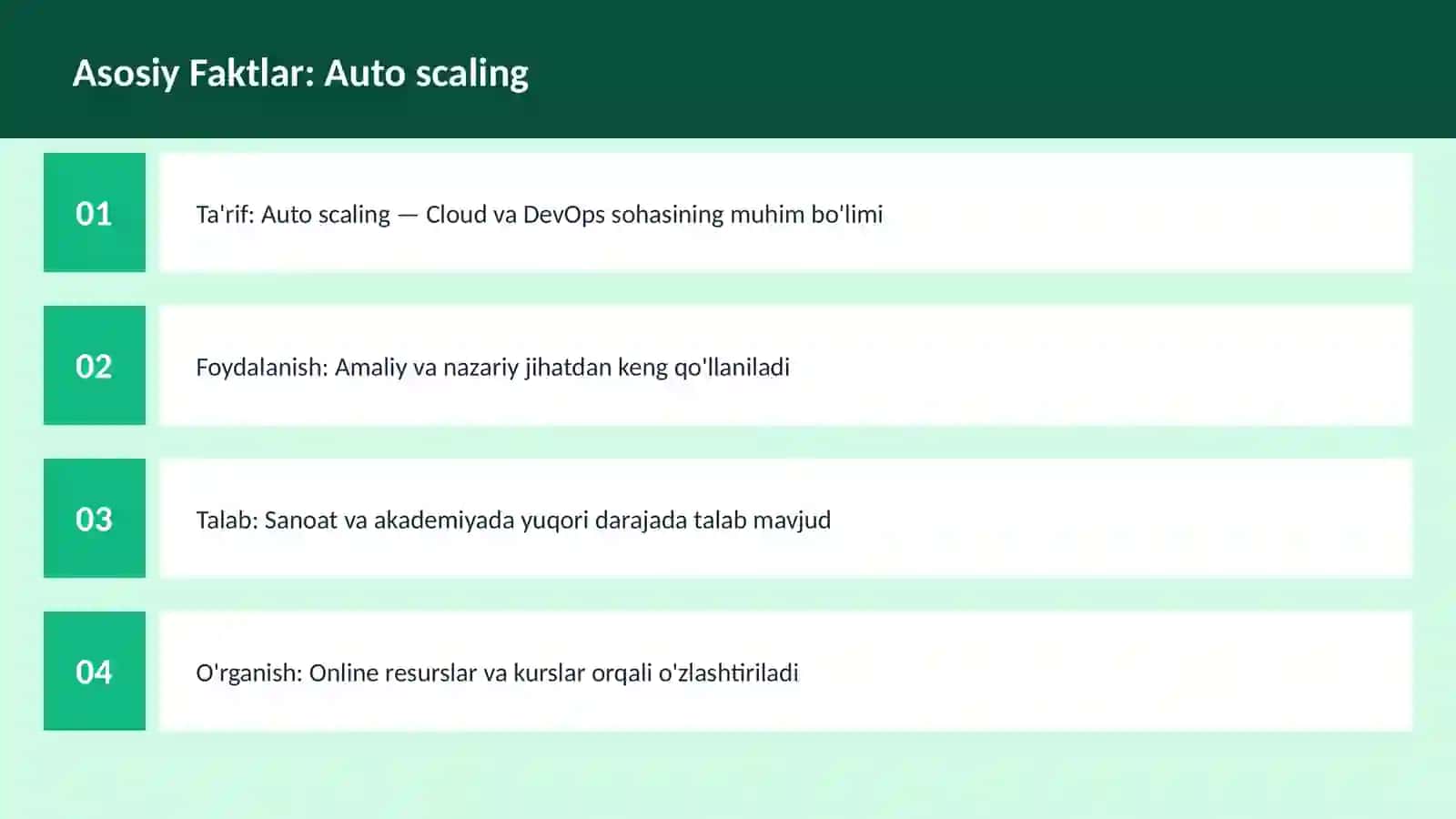 Auto scaling 3