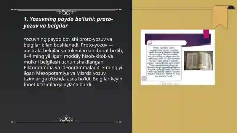 Yozuvning rivojlanish tarixi 3