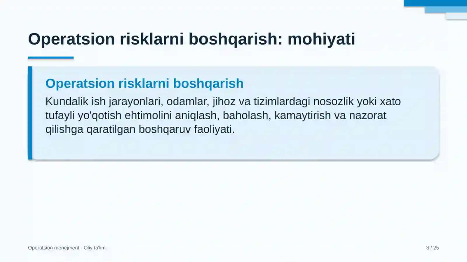 Dizayn studiyalarida operatsion risklarni boshqarish 3