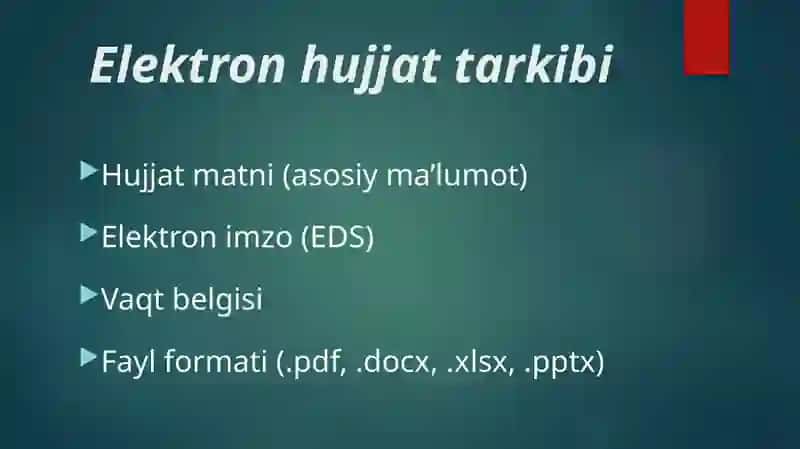 Elektron hujjatlar 3
