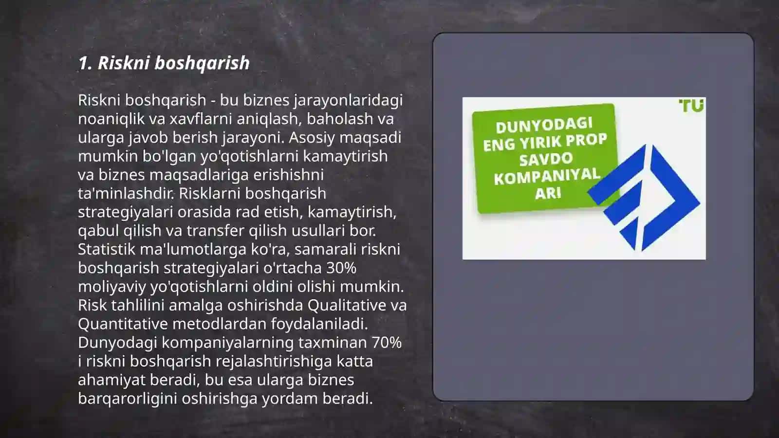 Riskni boshqarish 3