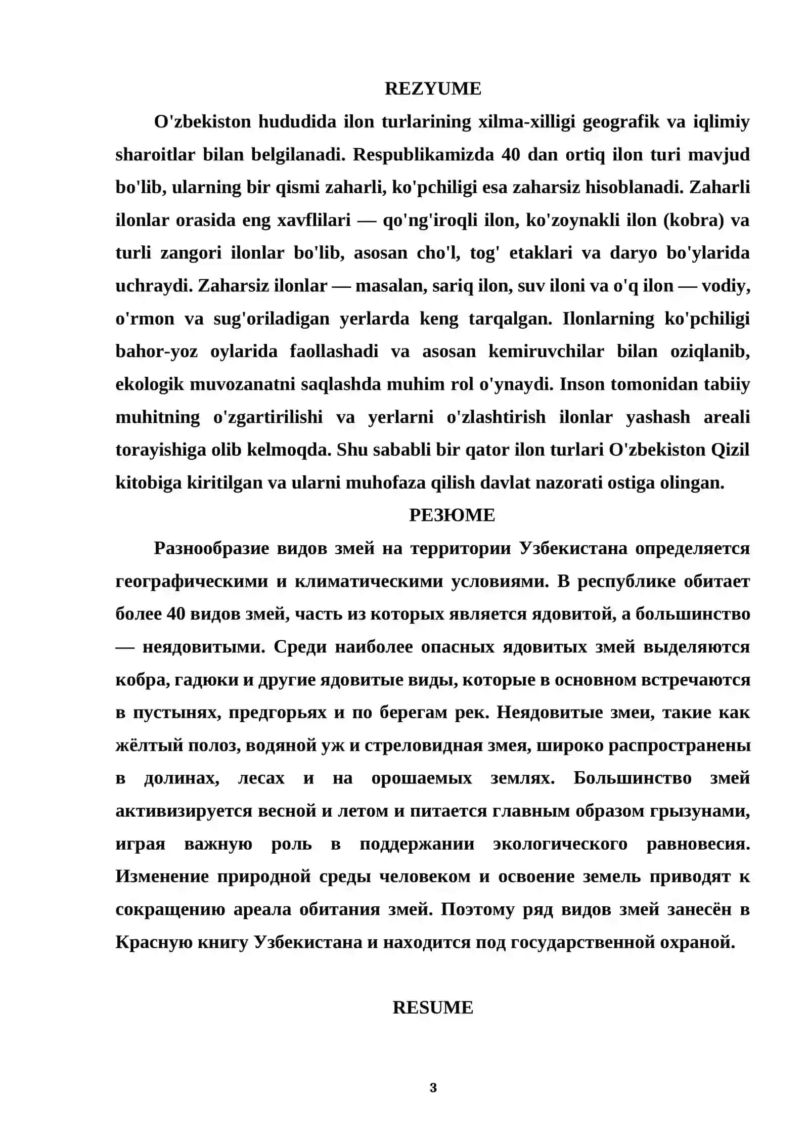 Zoologiya Kurs Ishi 3