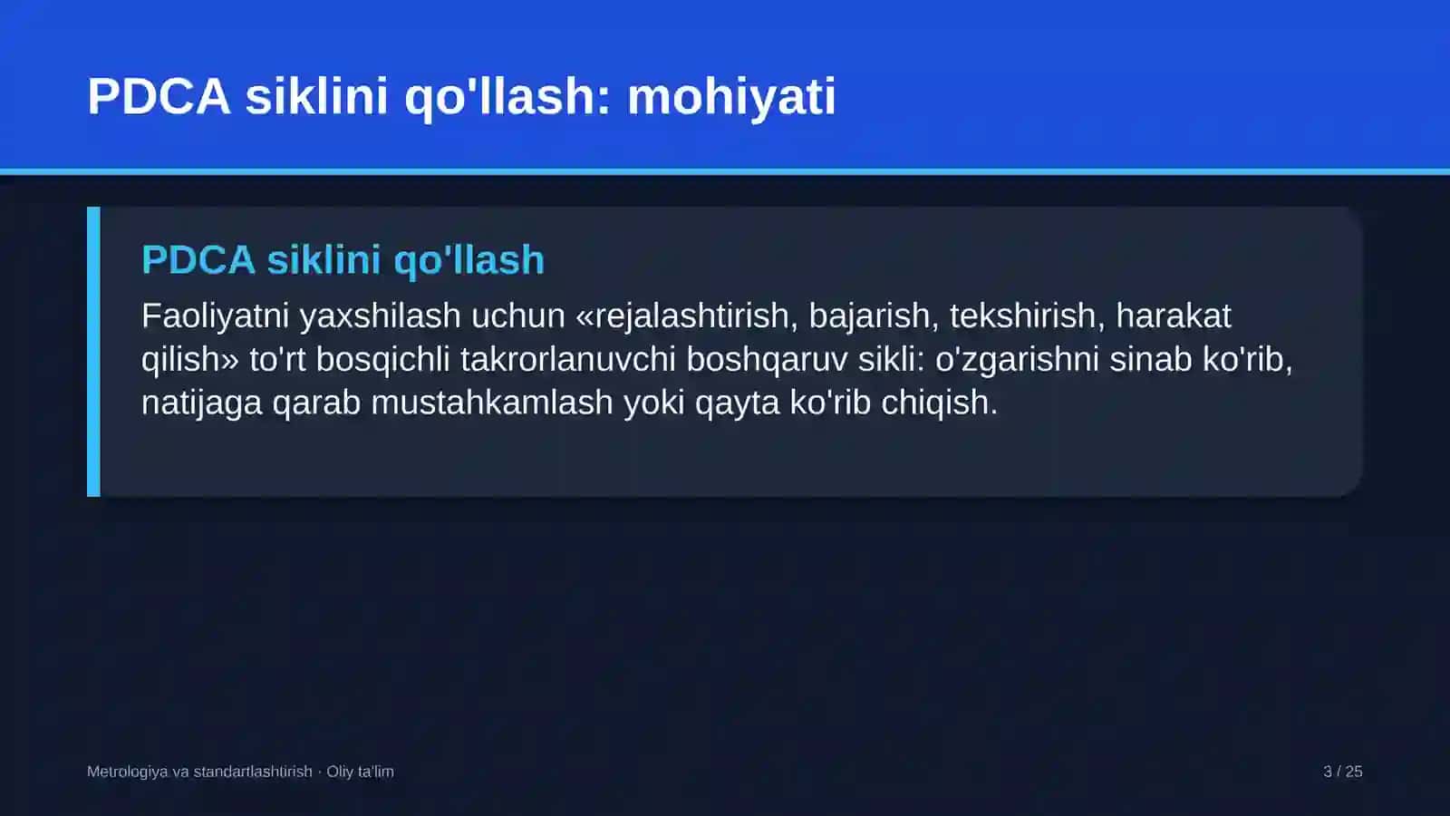 Gazeta tahririyatlarida PDCA siklini qo'llash 3