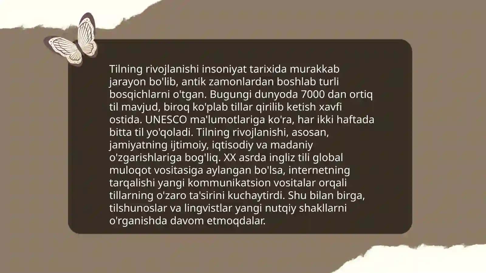 Tilning tarixi 3