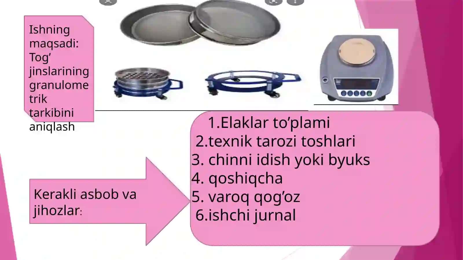 Tog’ jinslarining granulometrik tarkibi 3