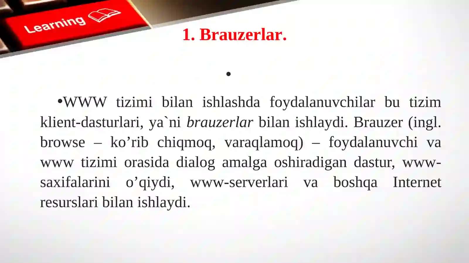 Internet Exploler va unda ishlash asoslari 3