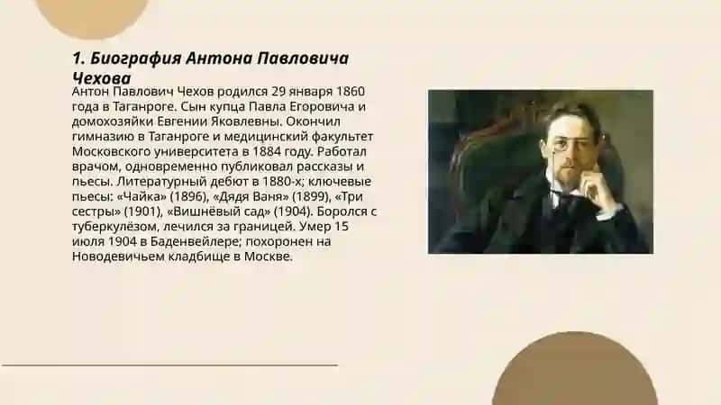 Антон Павлович Чехов Математика 25/2 3