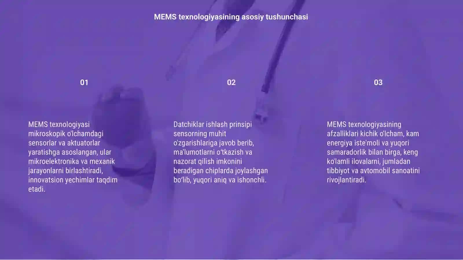 MEMS (Micro electro Mechanical Systems) datchiklarining ishlash prinsipi va afzalliklari 3
