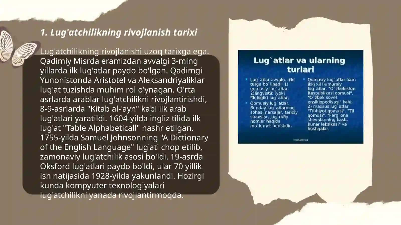 Lug'atchilik tarixi 3