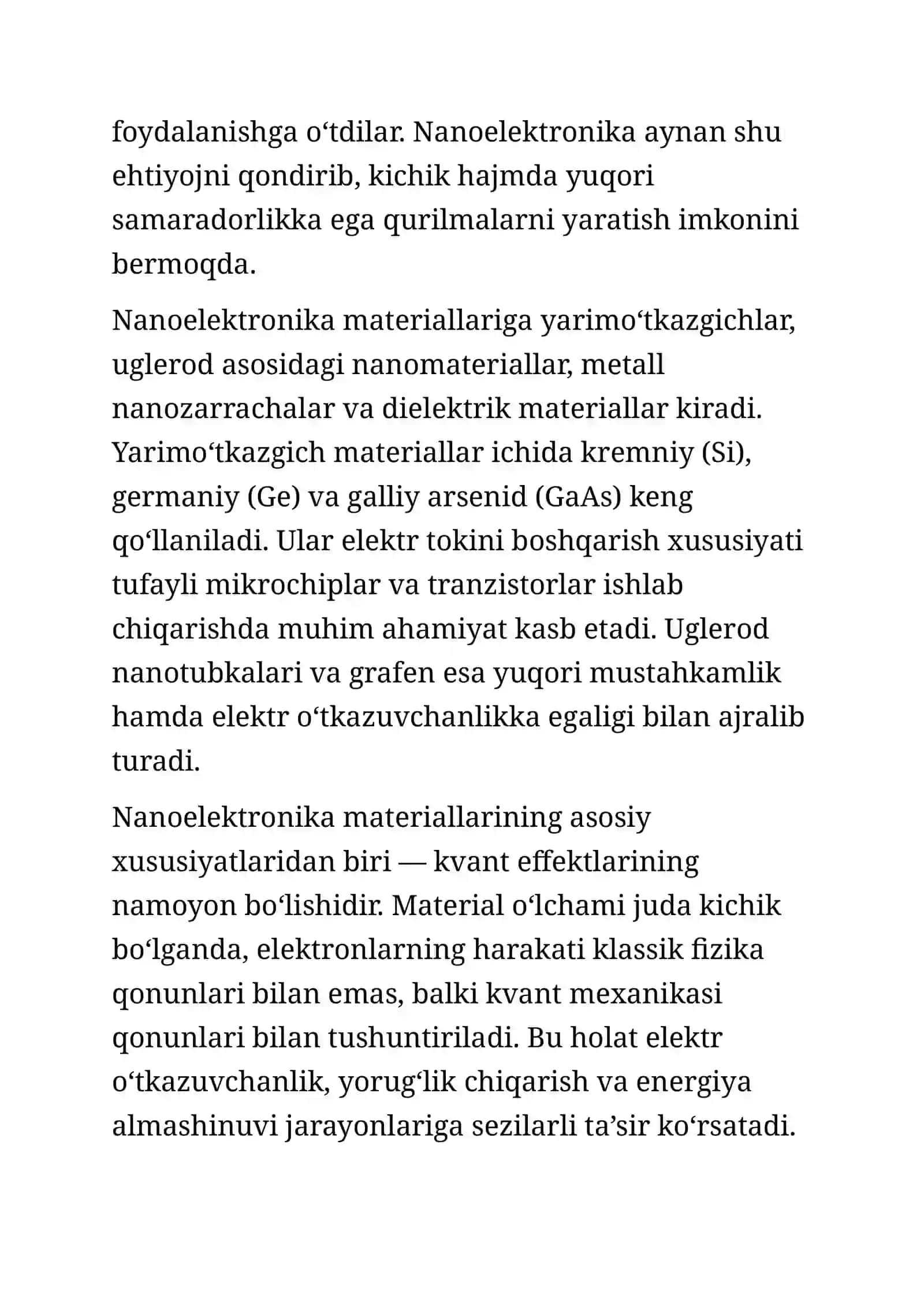 Nanoelektronika materiallari. 3