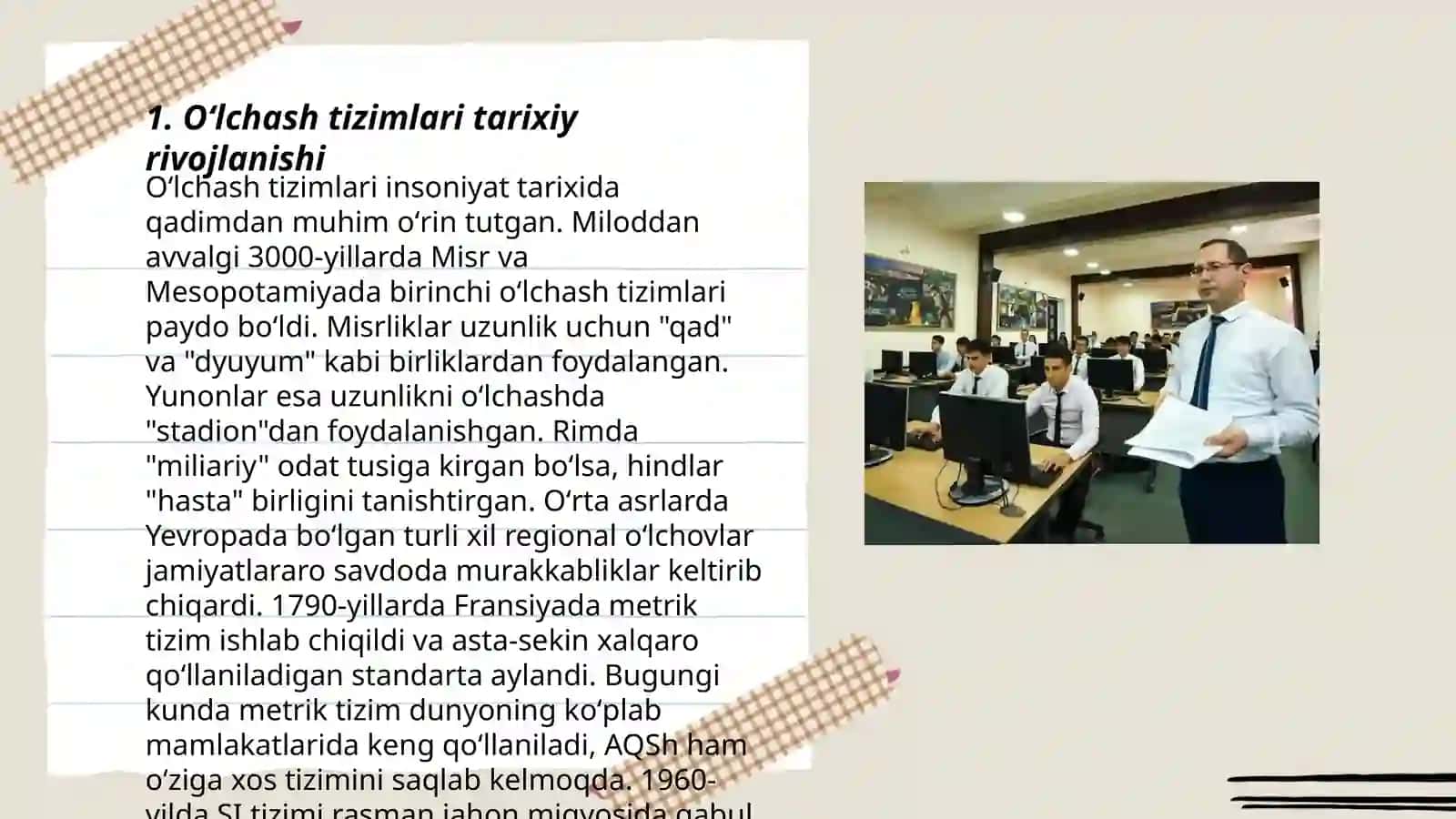 Zamonaviy oʻlchash tizimlari 3