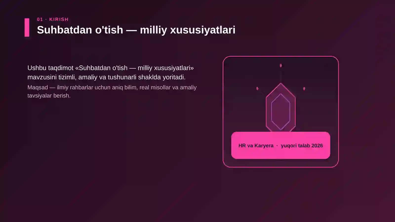 Suhbatdan o'tish — milliy xususiyatlari 3
