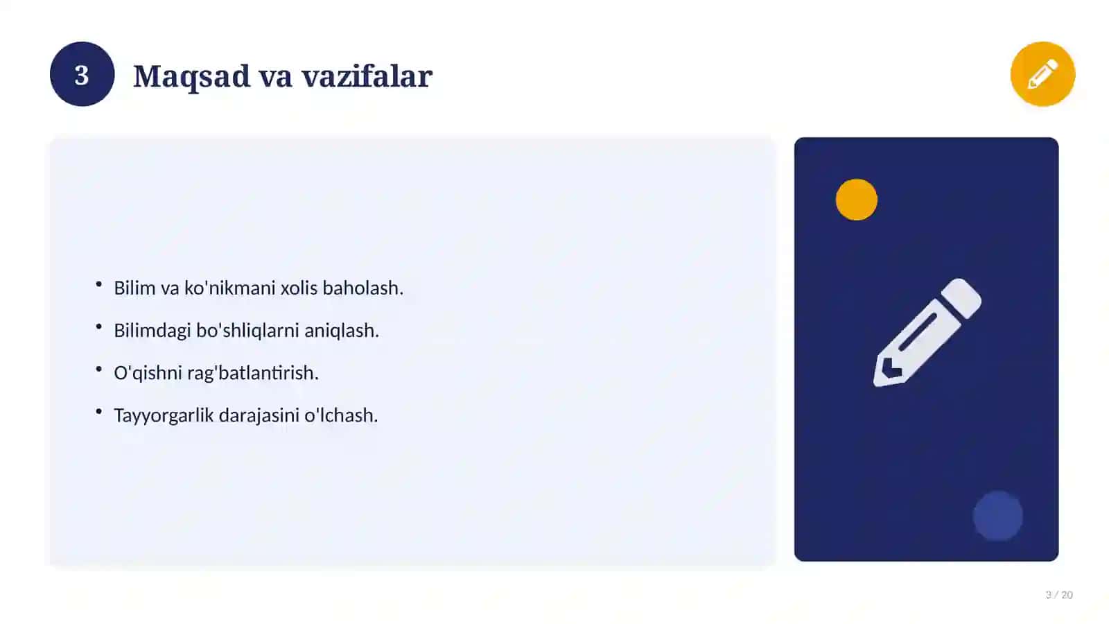 Informatika fanidan 6-sinf: CHSB (chorak summativ baholash) 3