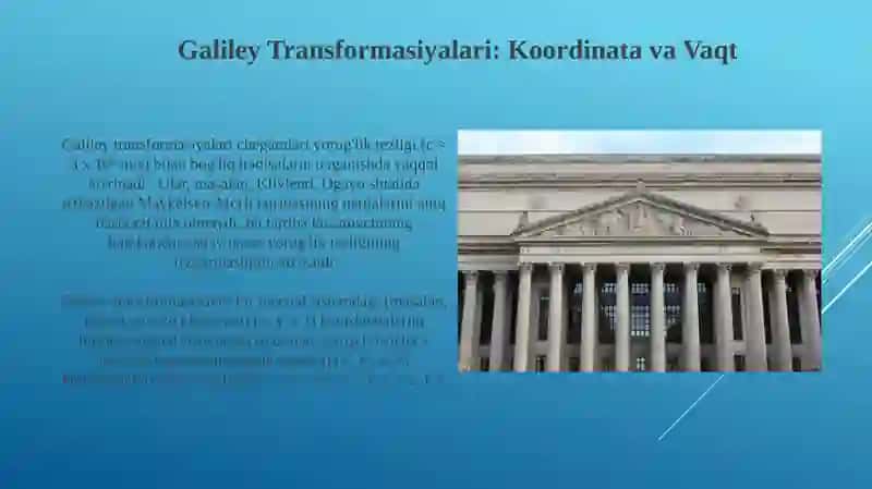 Galiley Transformasiyalari 3