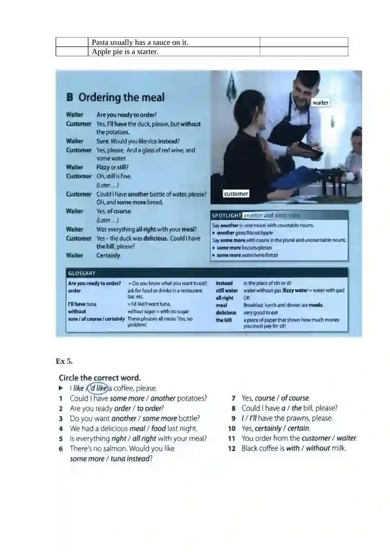 A RESTAURANT TABLE 3