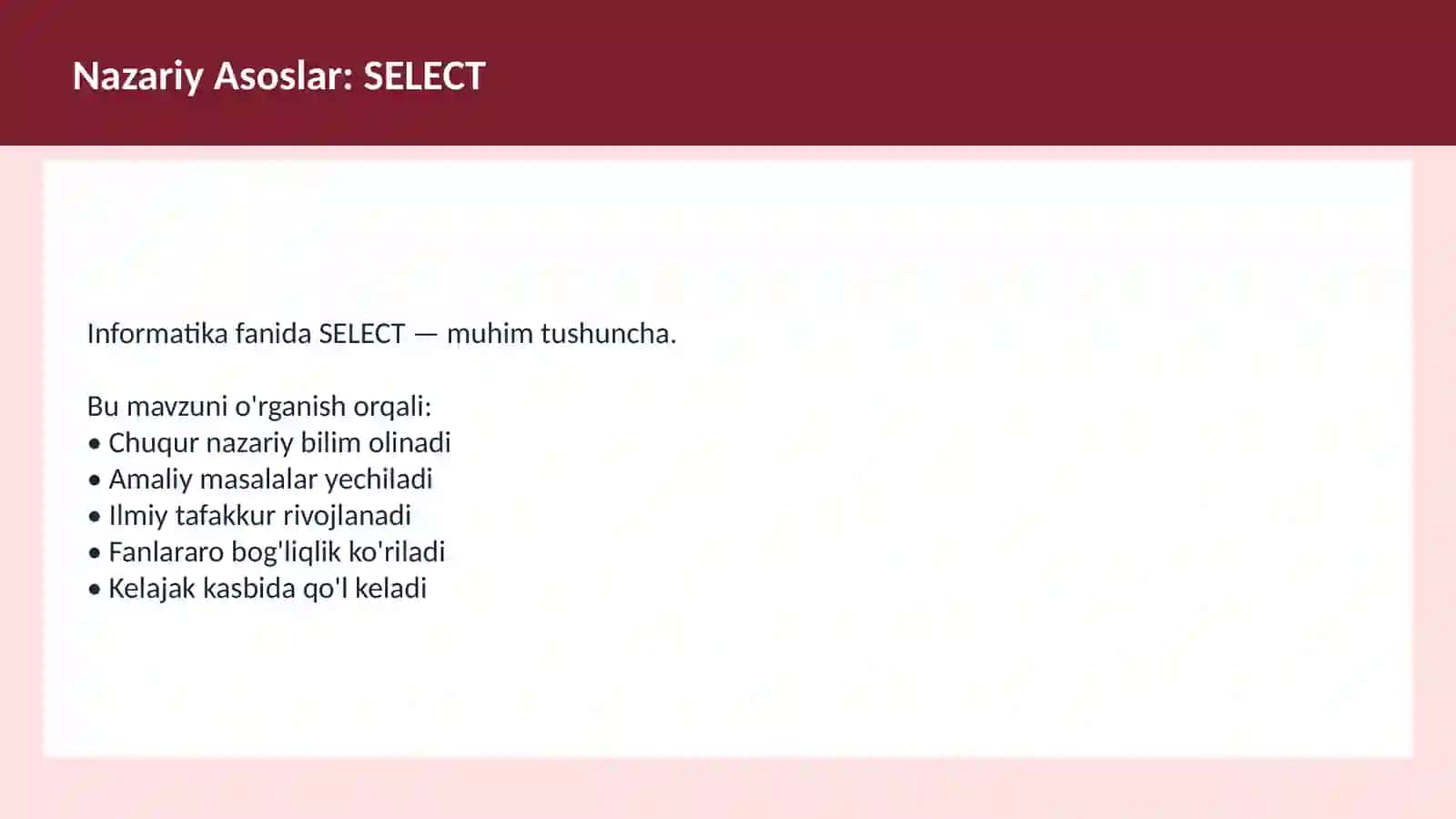 INFORMATIKA SQL 3