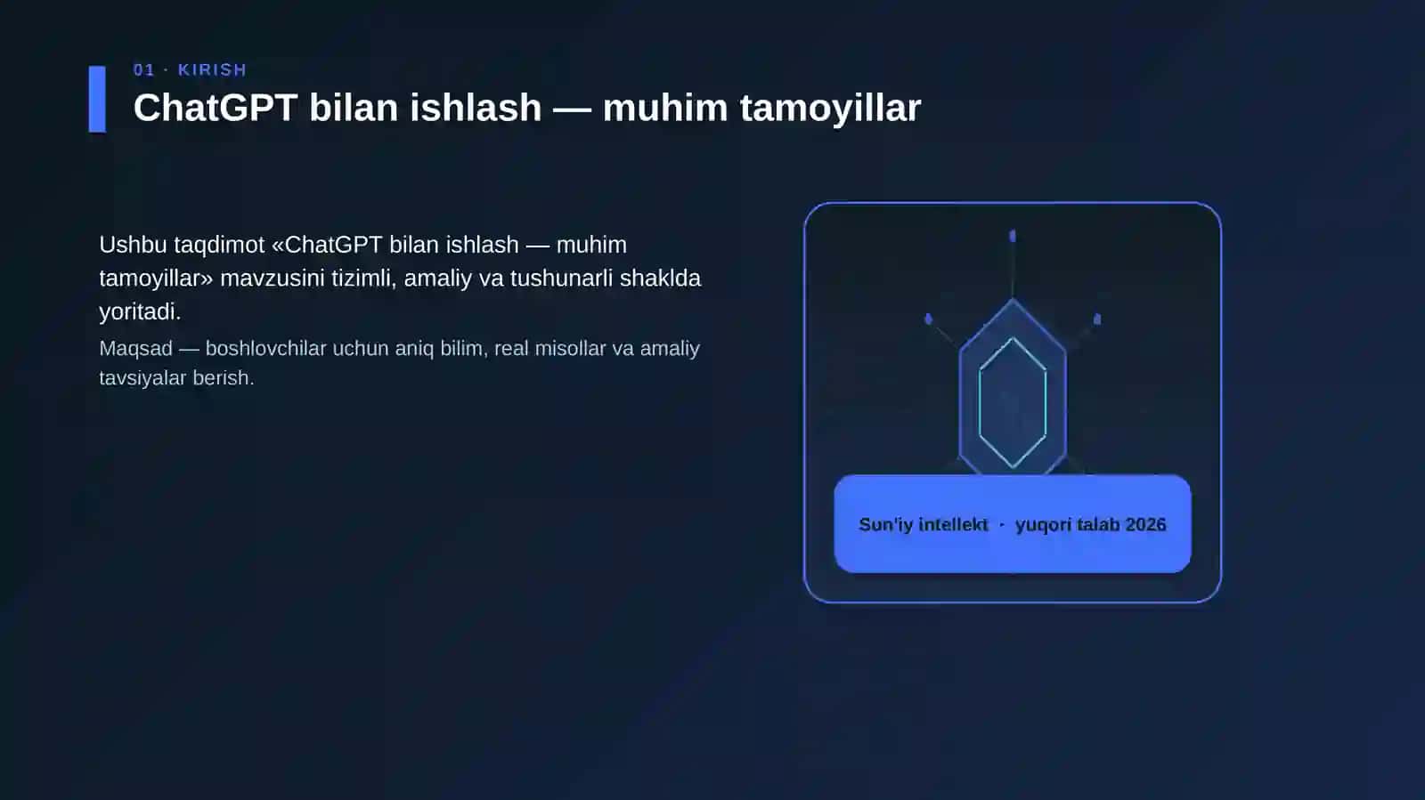 ChatGPT bilan ishlash — muhim tamoyillar 3