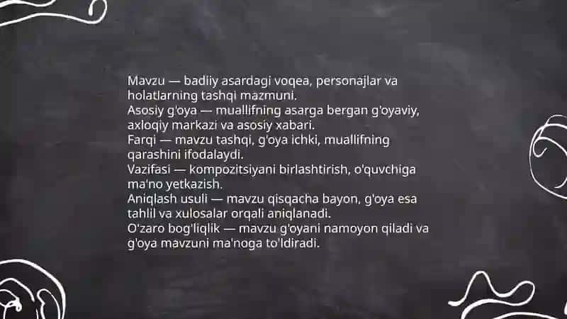 Kompozitsiya va badiiy unsurlar 3