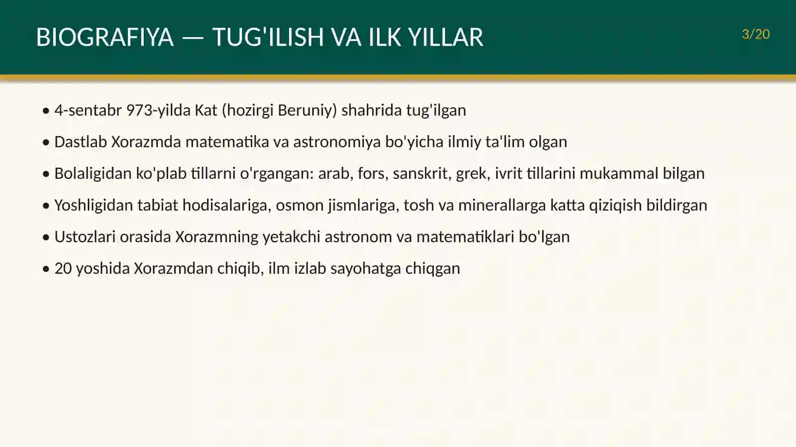 Abu Rayhon Beruniy 3