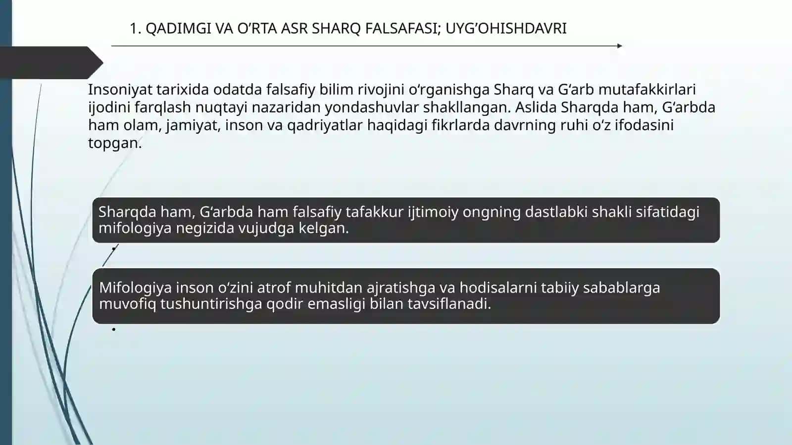 SHARQ FALSAFASI 3