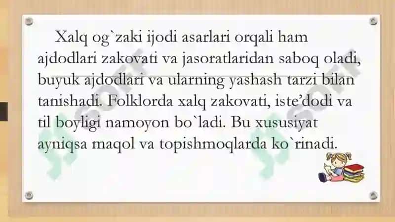 XALQ MAQOLLARI VA TOPISHMOQLARI 3