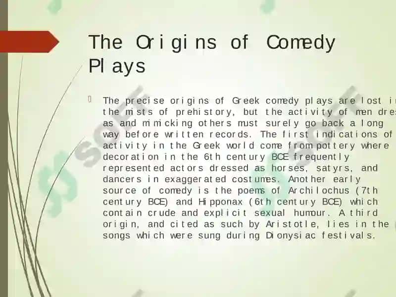 Ancient Greek Comedy 3