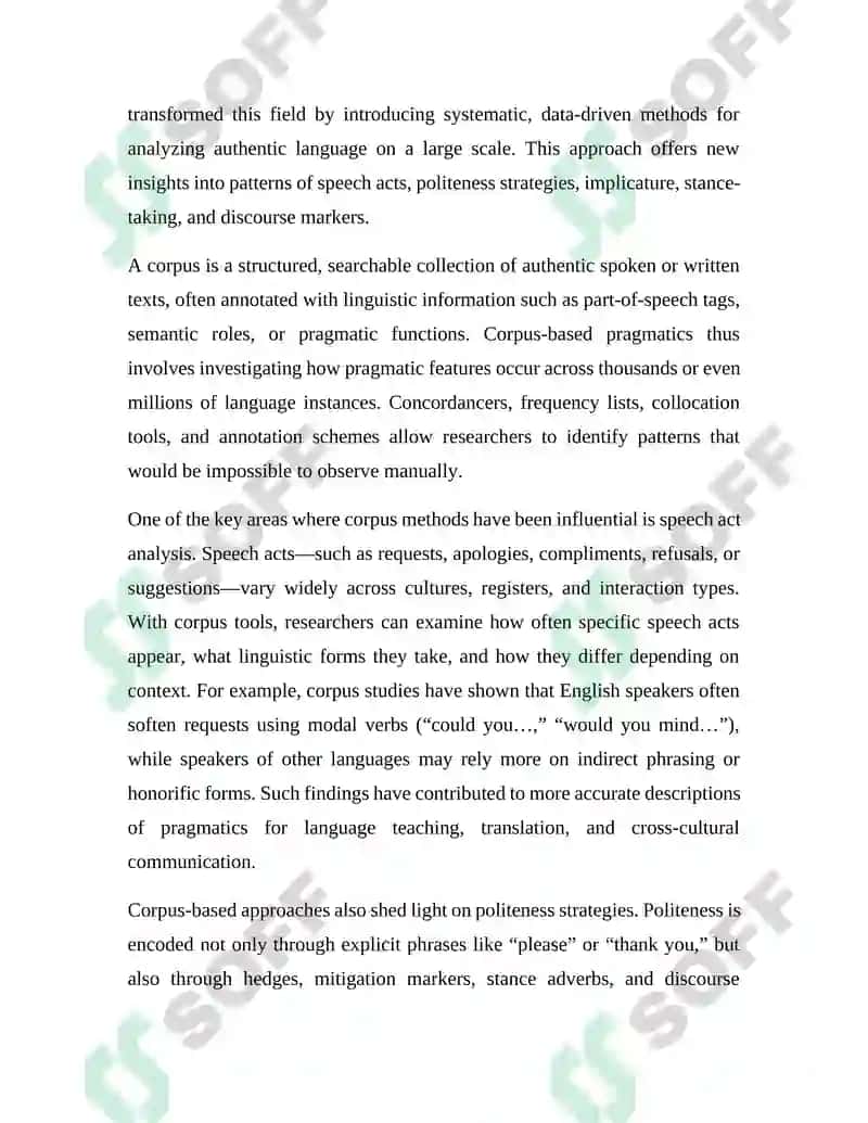 Corpus-based Approaches to Pragmatics 3