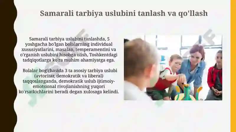 Samarali tarbiya uslubi 3