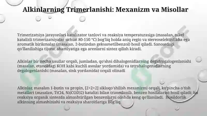 Alkin Sintezi Usullari 3