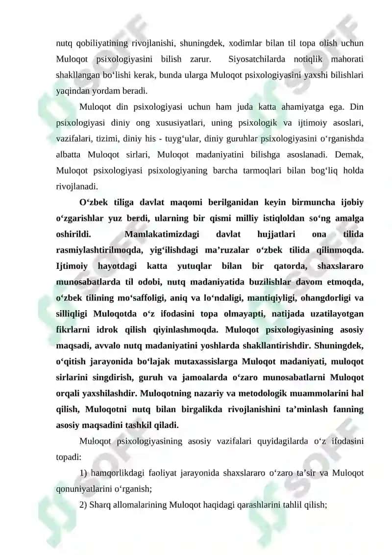 MULOQOT PSIXALOGIYASI 3