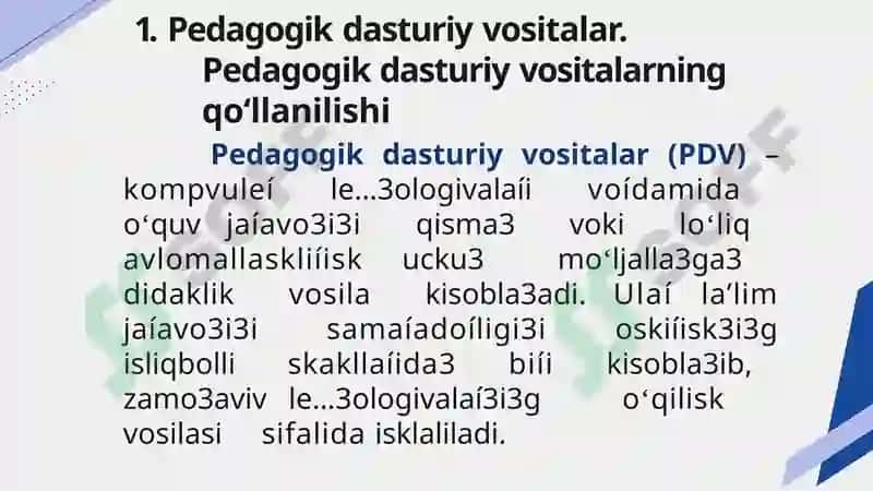 Pedagogik dasturiy vositalar haqida tushuncha 3