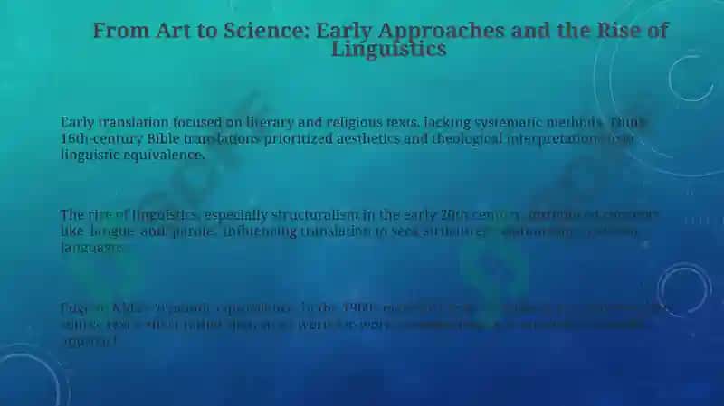 History of translation as a Science 3