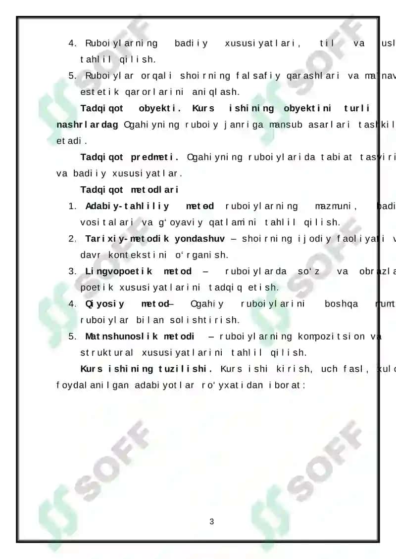 Mavzu: Ogahiy ruboiylarining badiiyati 3