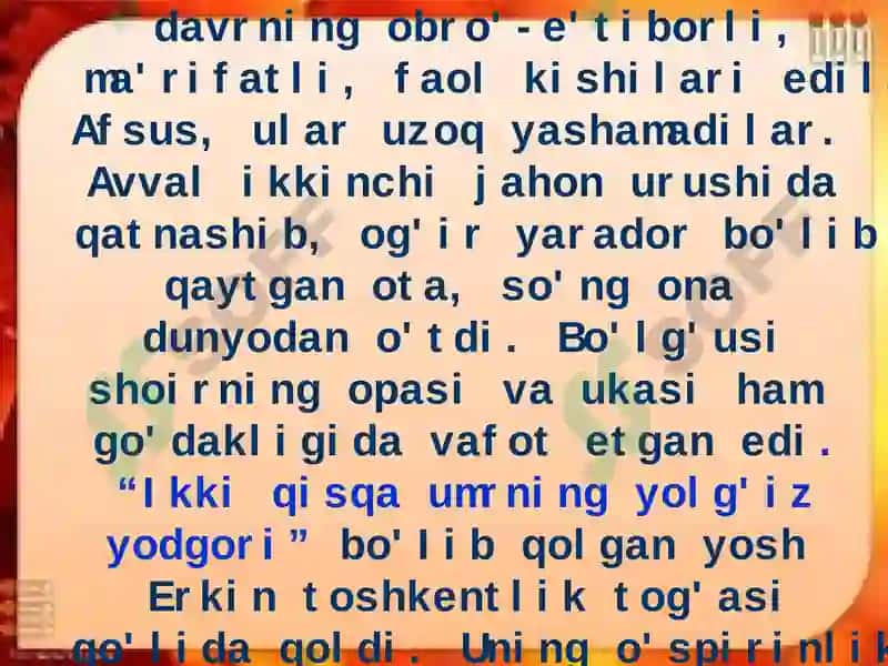 O’zbegimning asli shoiri 3
