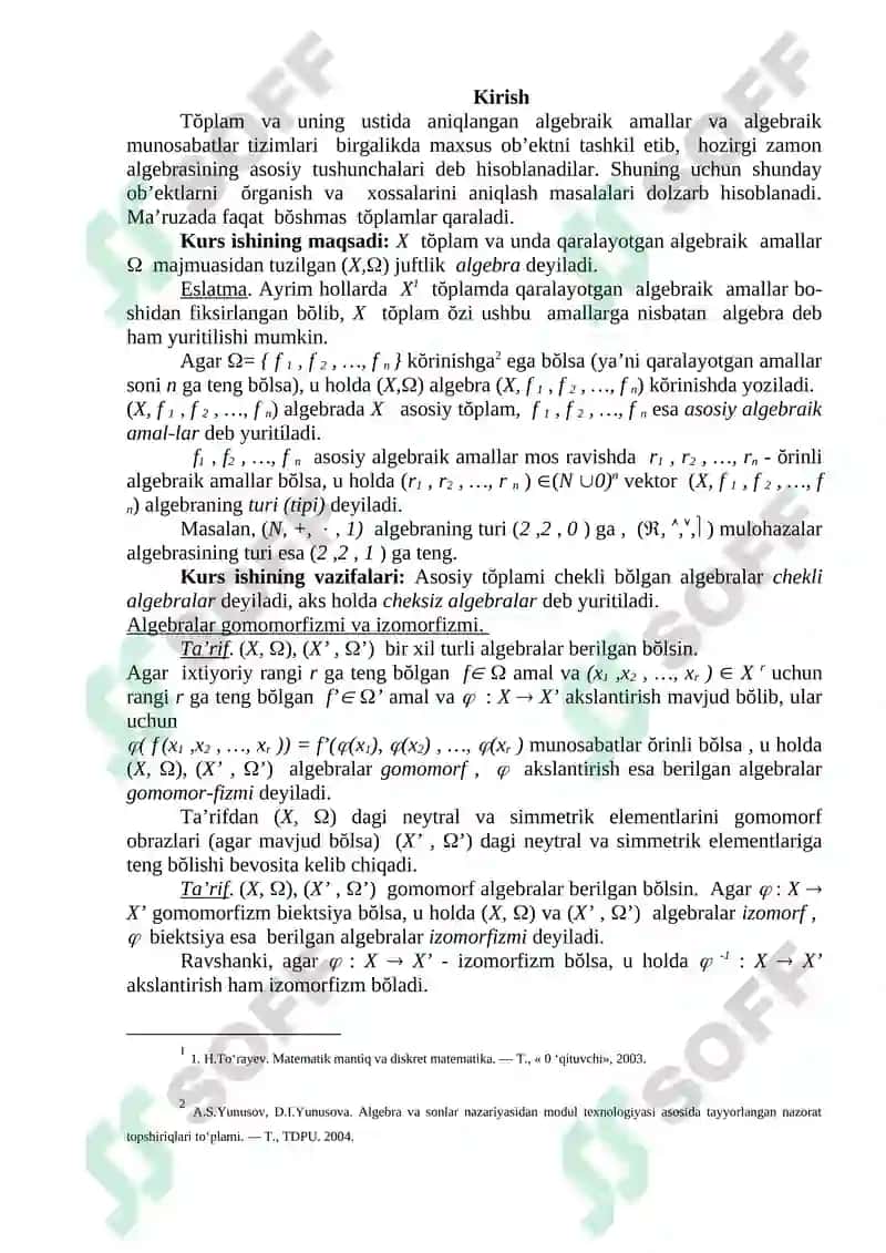 Gruppa , uning turlari va sodda xossalari 3