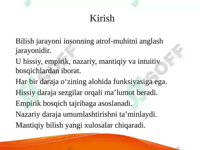 Bilish darajalari 3