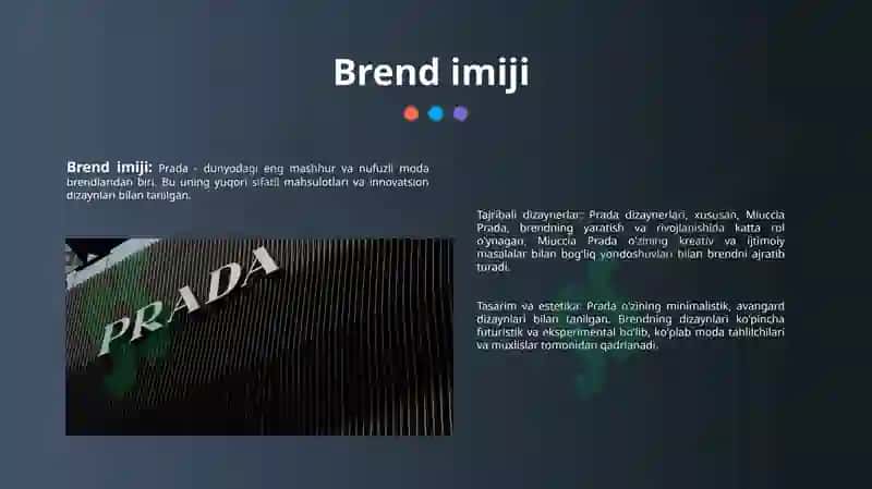 PRADA brendining SWOT tahlili 3