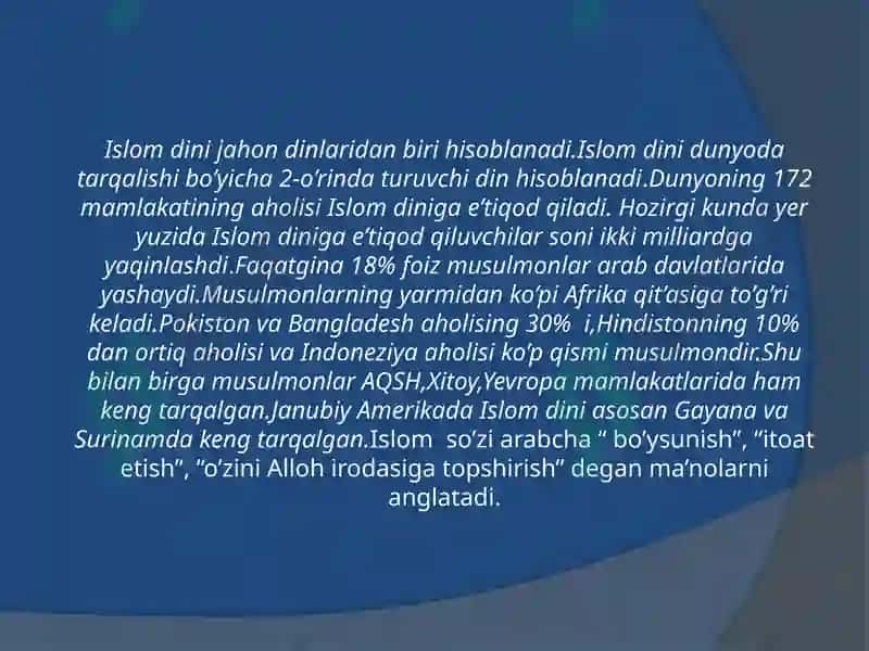 Islom ta'limoti asoslari. 3