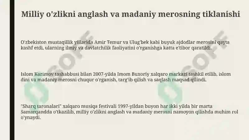 O'zbekistonning eng yangi tarixi 3