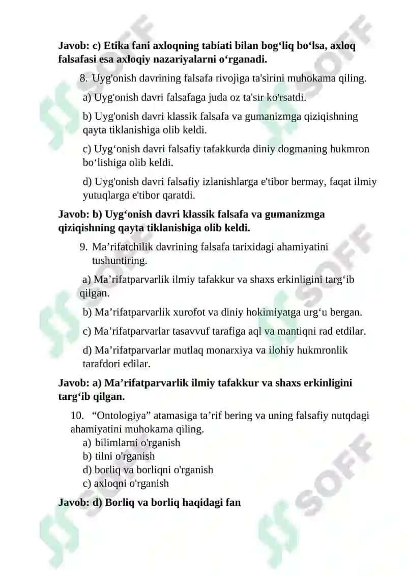 Falsafiy savollar 3