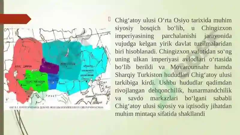 O'rta Osiyo Chig'atoy ulusi davrida 3