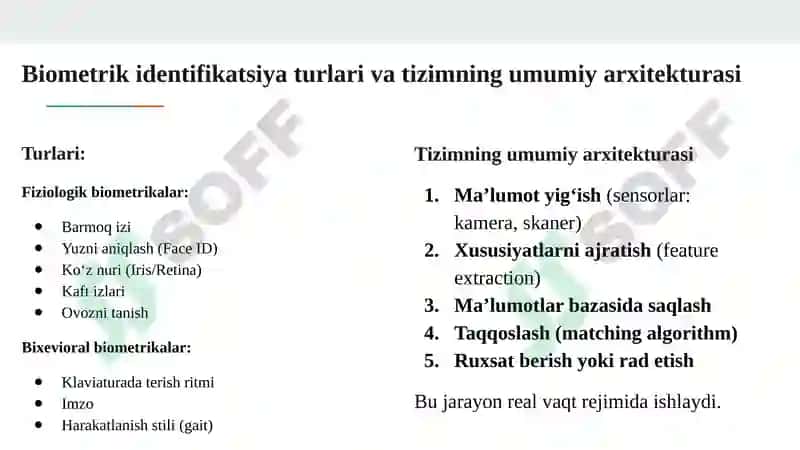 Biometrik autentifikatsiyalash 3