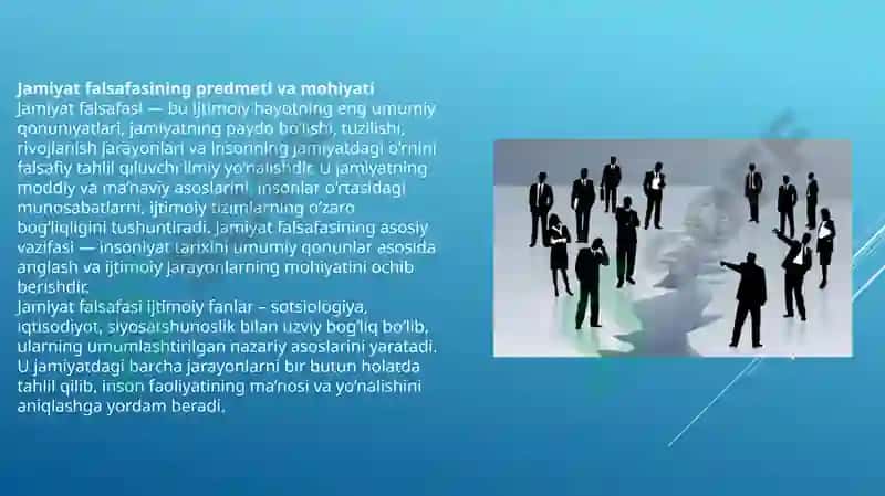 Jamiyat falsafasi 3