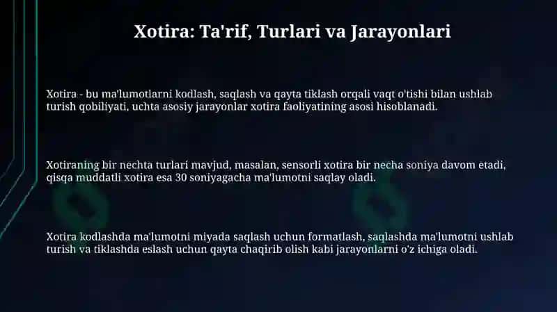 Xotira 3