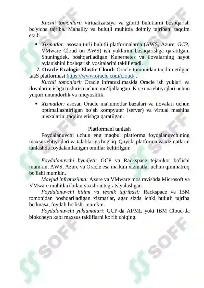 Bulutli platformalar tahlili 3