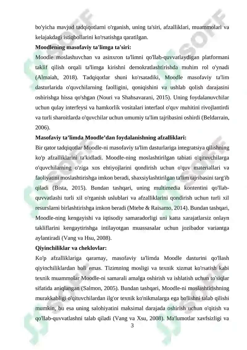 Moodle 3