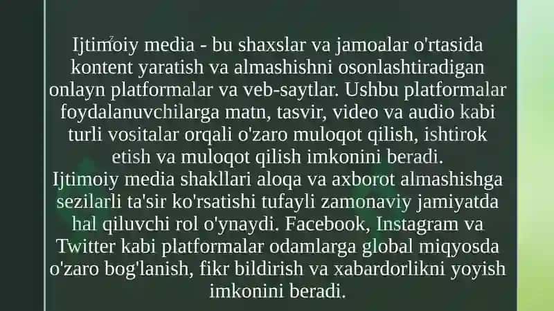 Ijtimoiy media shakllari 3