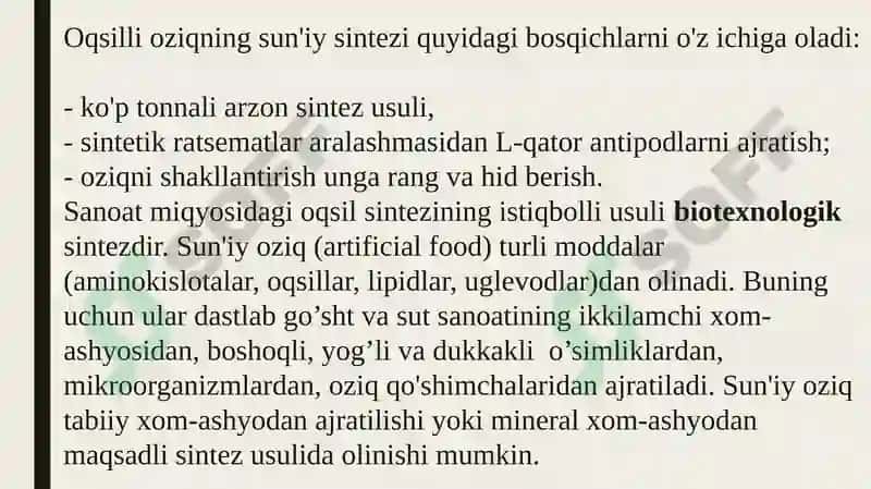 Sun’iyoq sil moddalar 3