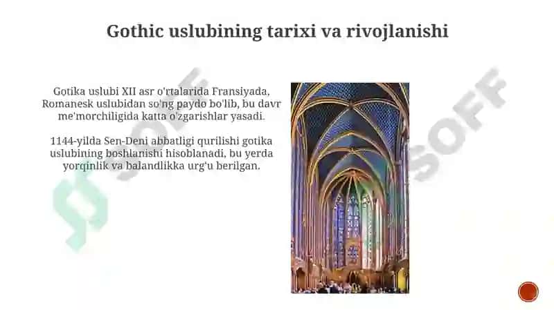 Gotika uslubi haqida 3