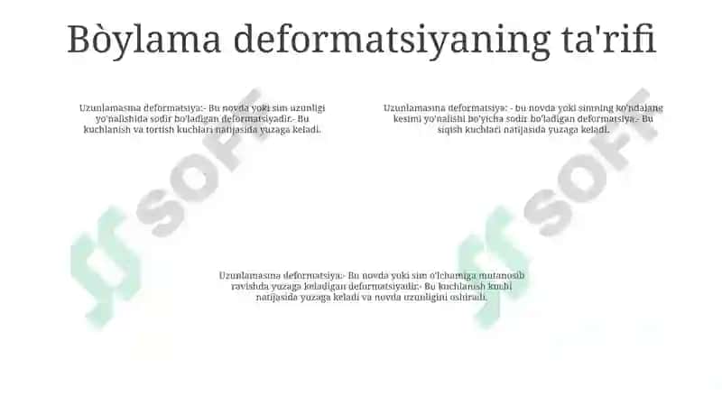 Bòylama Deformatsiya 3
